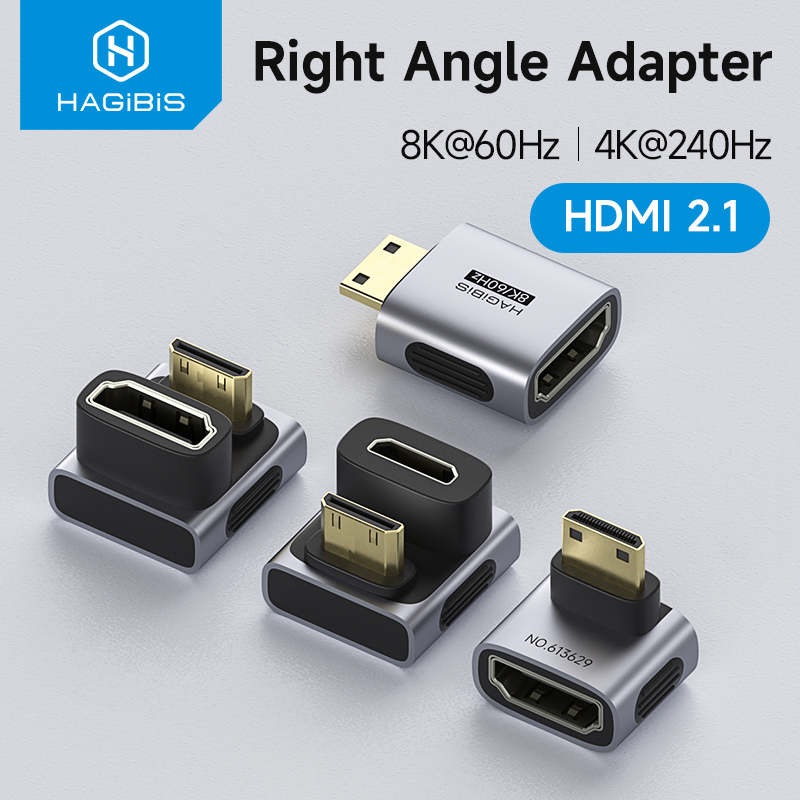 Smart Home Tablet - Hagibis Mini-HDMI-zu-HDMI-Adapter, rechtwinklig, 90 Grad, männlich