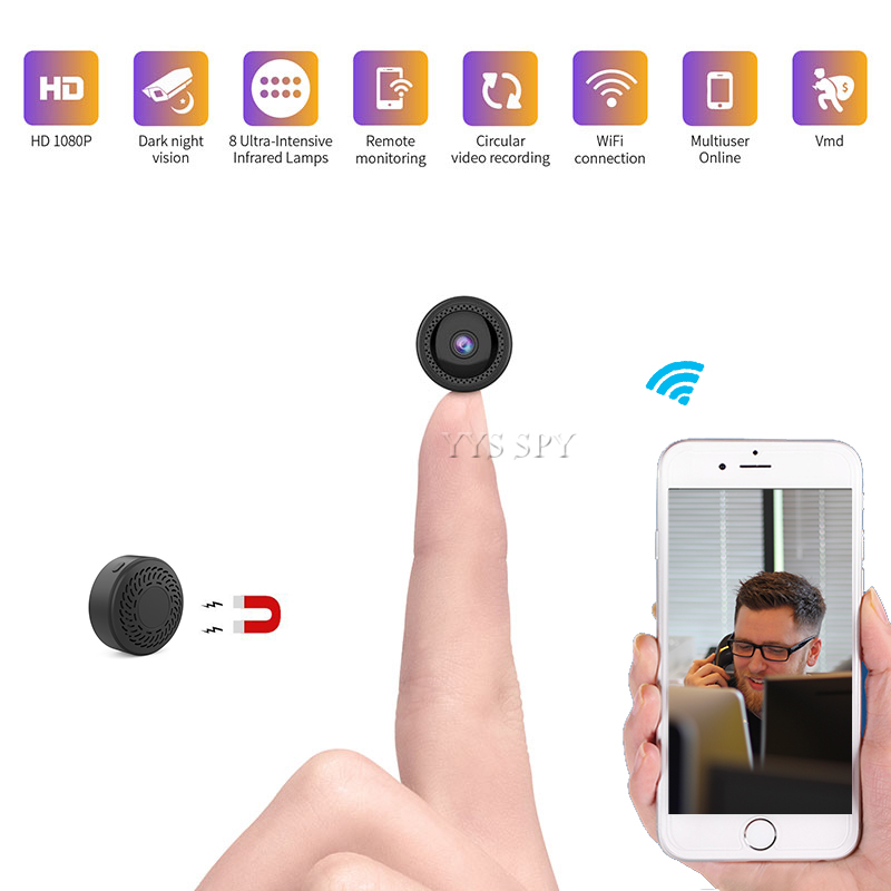 Smart Home Kamera - HD WLAN Mini-Videokamera Digitale Kleine Kabellose