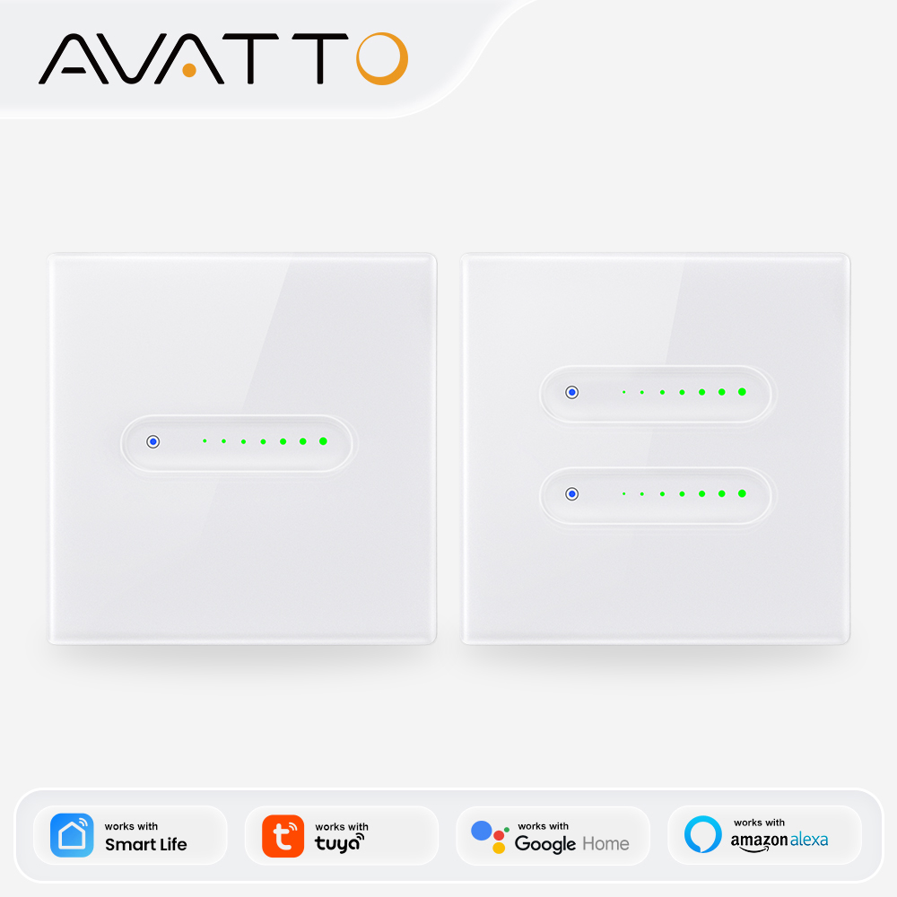 Smart Home Europe - AVATTO WiFi 1/2 Gang Smart Dimmer-Schalter,