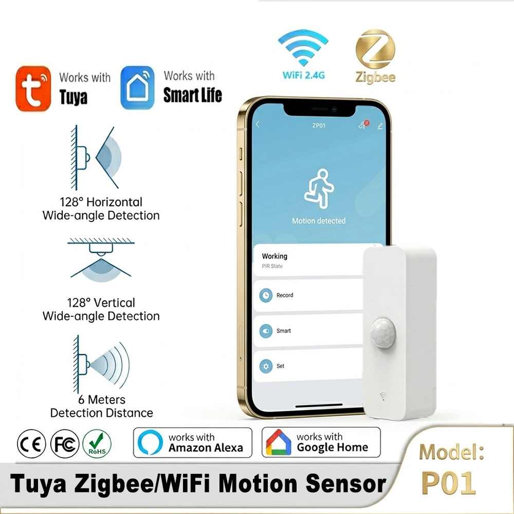 Smart Home Villa - Intelligenter PIR-Bewegungssensor WiFi Zigbee Bewegungsmelder für