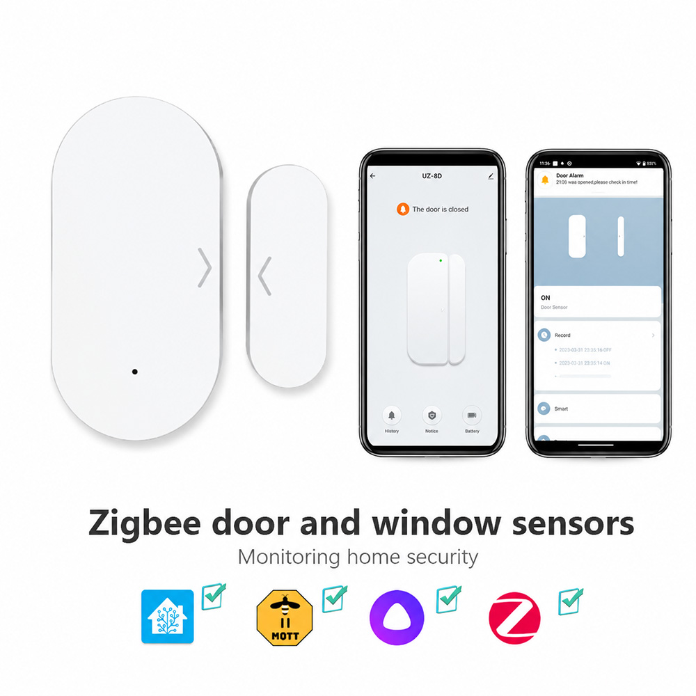 Smart Home Tablet - Zigbee 3.0 Tür-Fenster-Sensor Magnetkontakt Smart Home