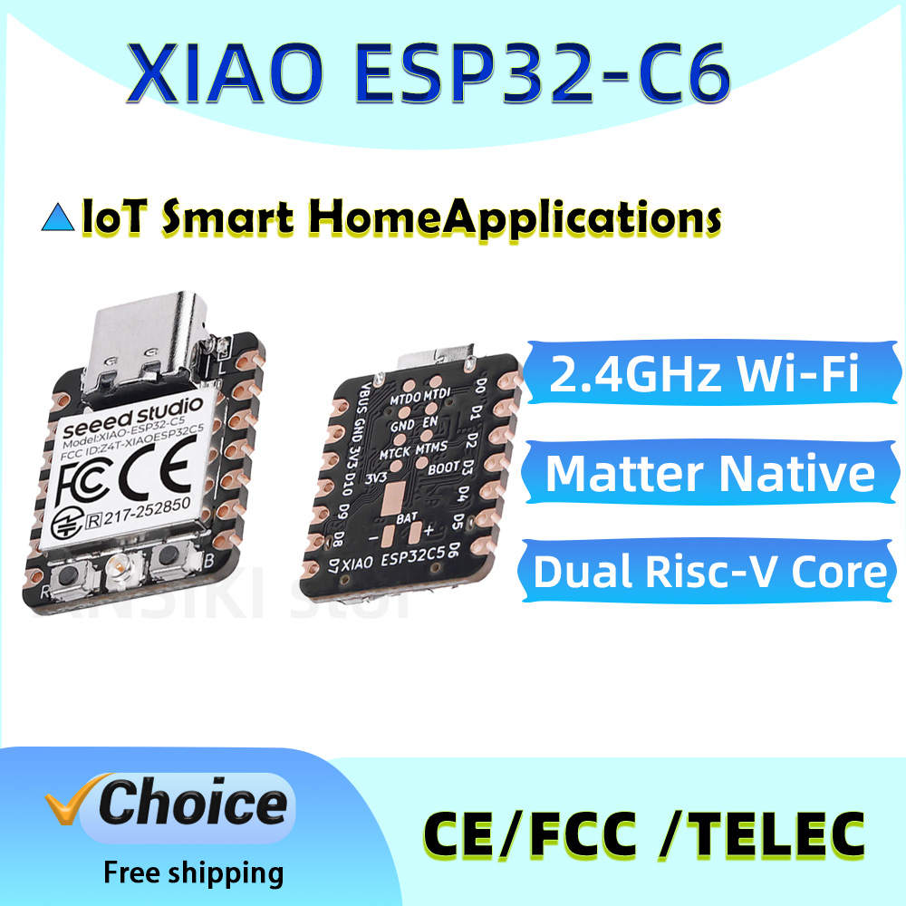 Smart Home Arduino Project - XIAO ESP32-C6 Entwicklungsboard 2,4GHz WiFi 6