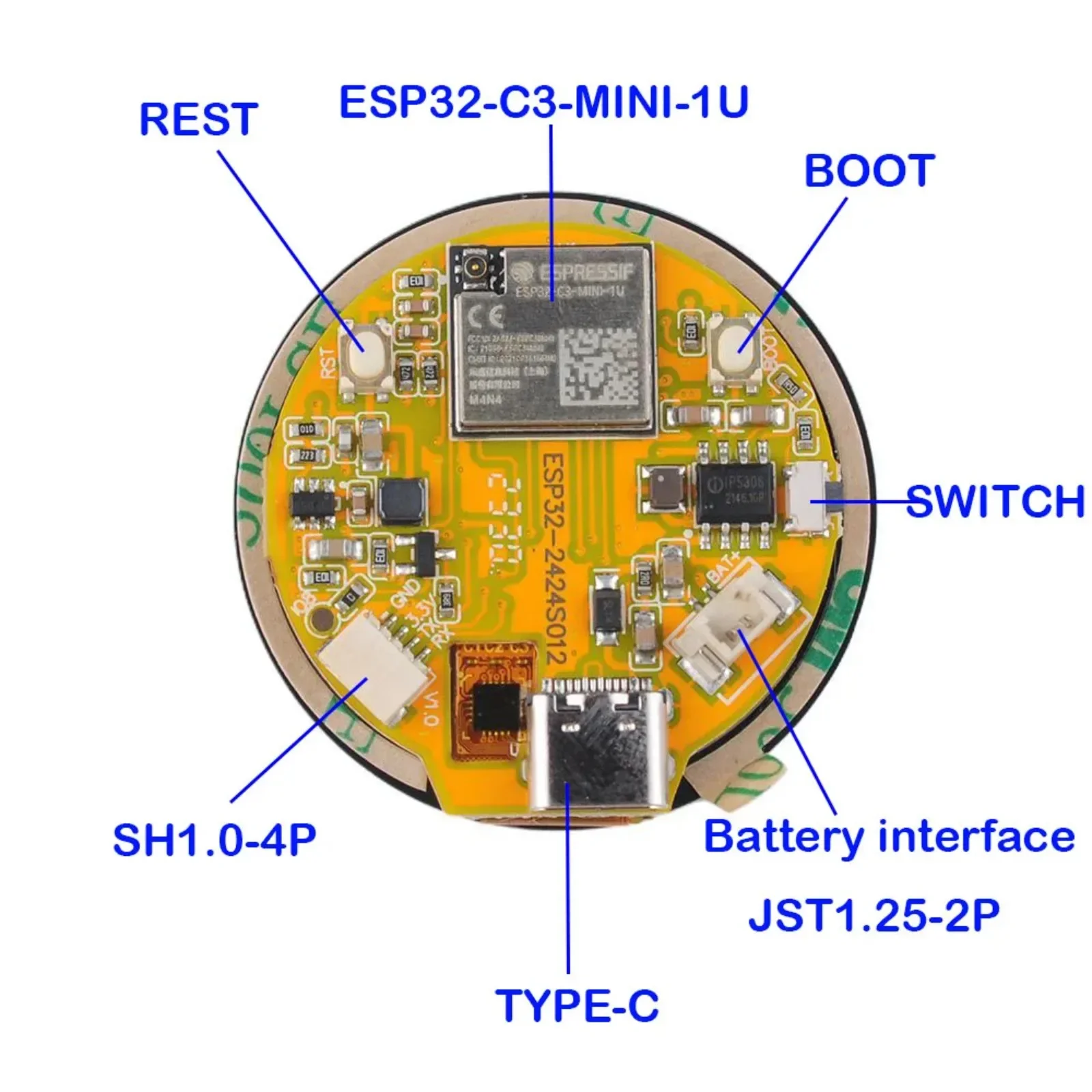 1,28 Zoll HD ESP32-C3 WiFi BLE – Smart Home Arduino Project Bewertung und Preis