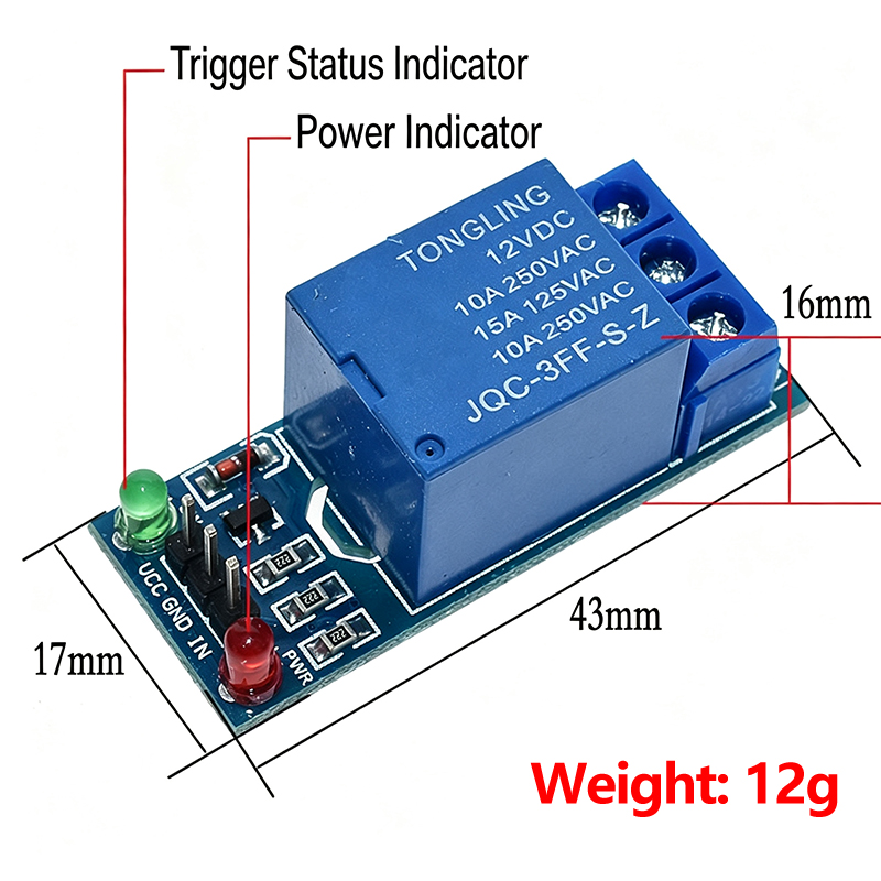 1-Kanal-Relaismodul 3,3V 5V 12 – Smart Home Arduino Project Bewertung und Preis